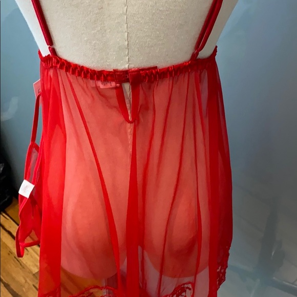 Fredericks of Hollywood Red Chemise Vintage (Size Large) NWT - Picture 4 of 5